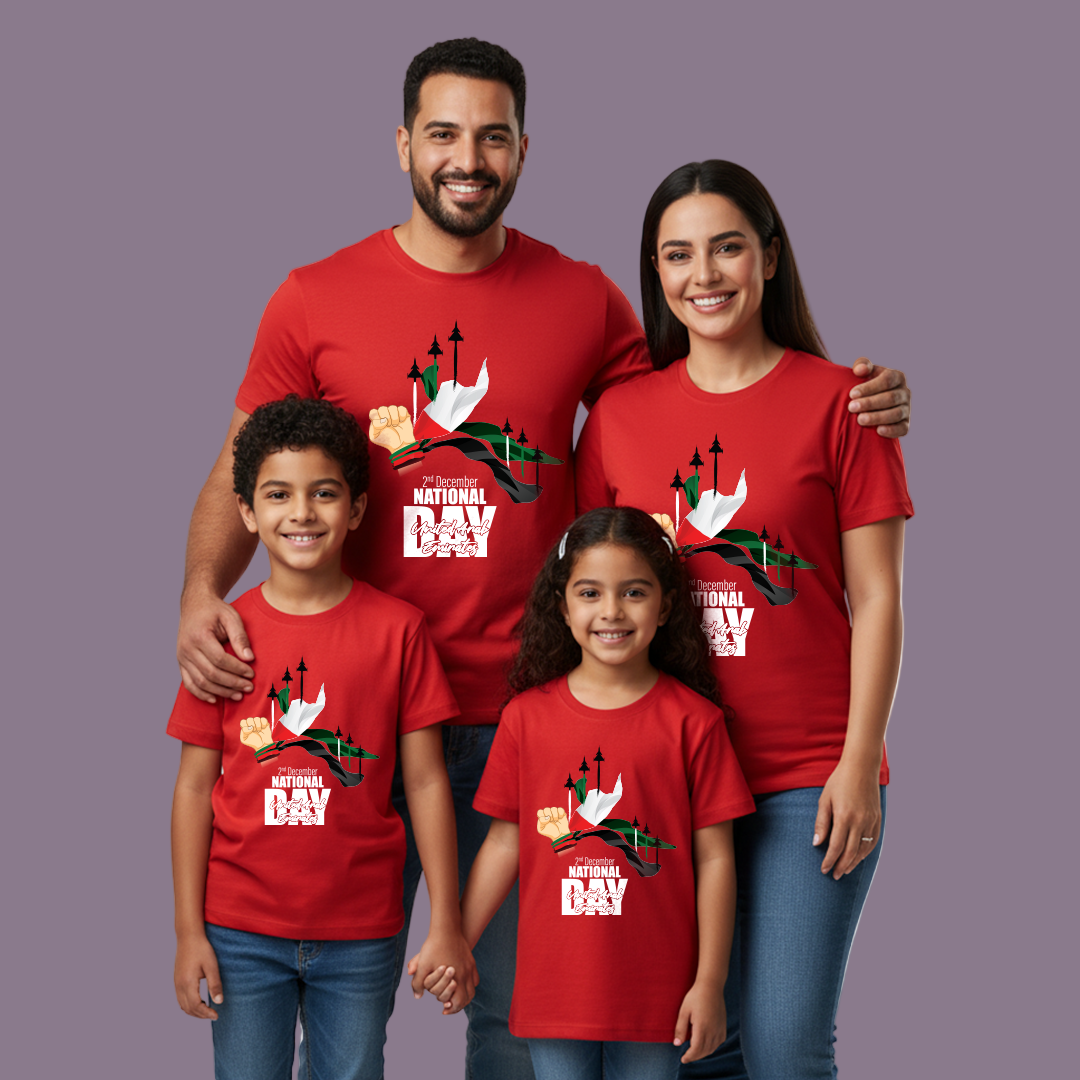 UAE National Day Graphic Family Tees – Unisex Matching Edition