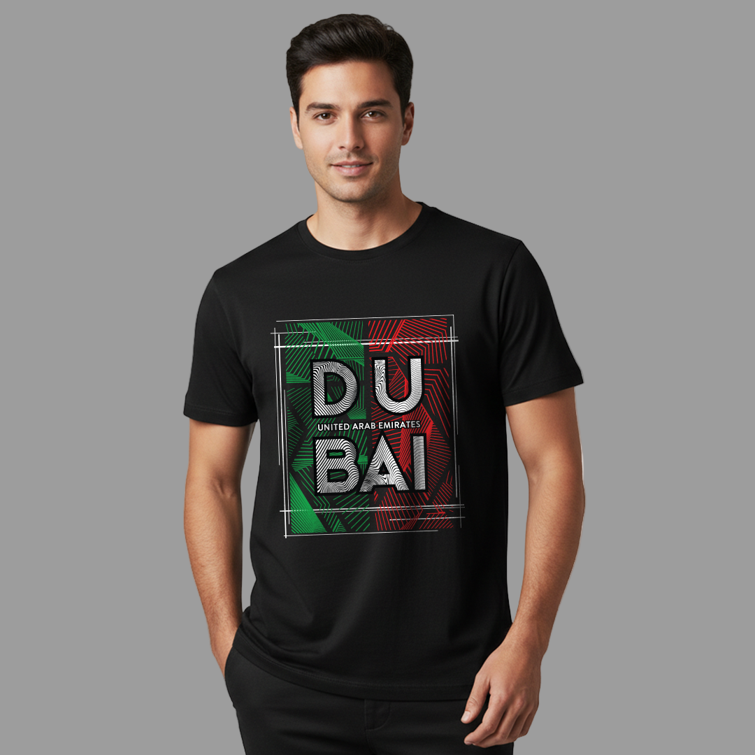 Dubai United Arab Emirates Flag  Souvenir T-shirt