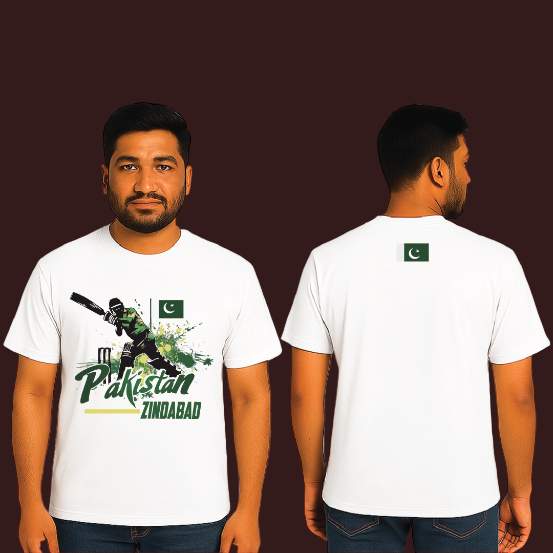 Pakistan Zindabad T-Shirt, 100% Cotton