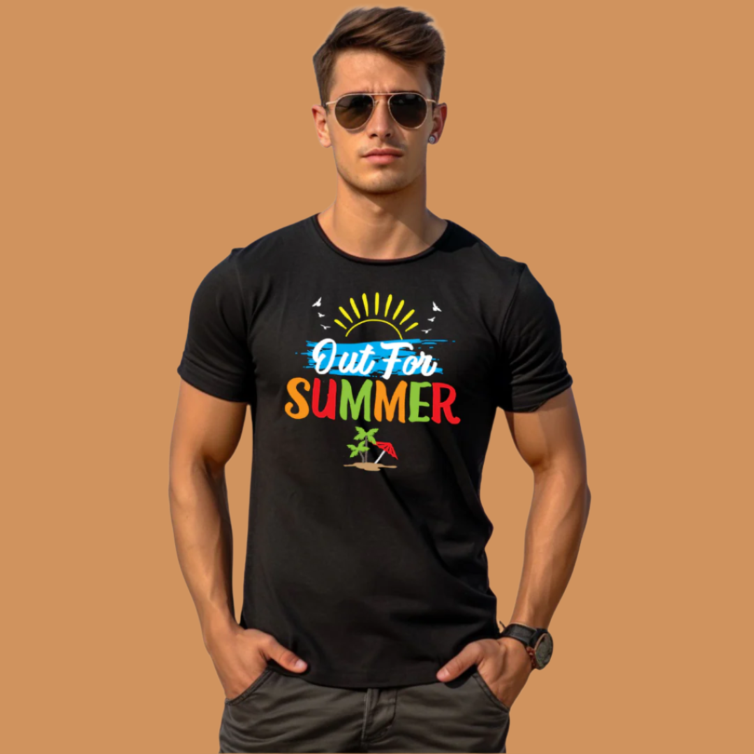 OUT FOR SUMMER, T-Shirt, 100% Cotton, Summer Collection