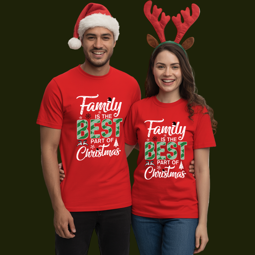 Christmas Family T-shirt - Family is the best part of Christmas - family tees - Christmas t-shirt Matching family outfit