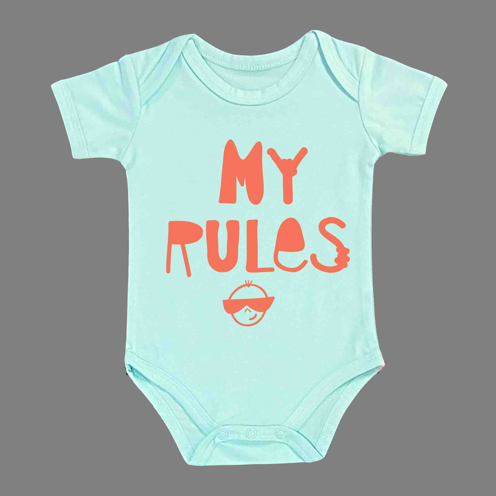 MY RULES BABY ROMPER - Infant Tees