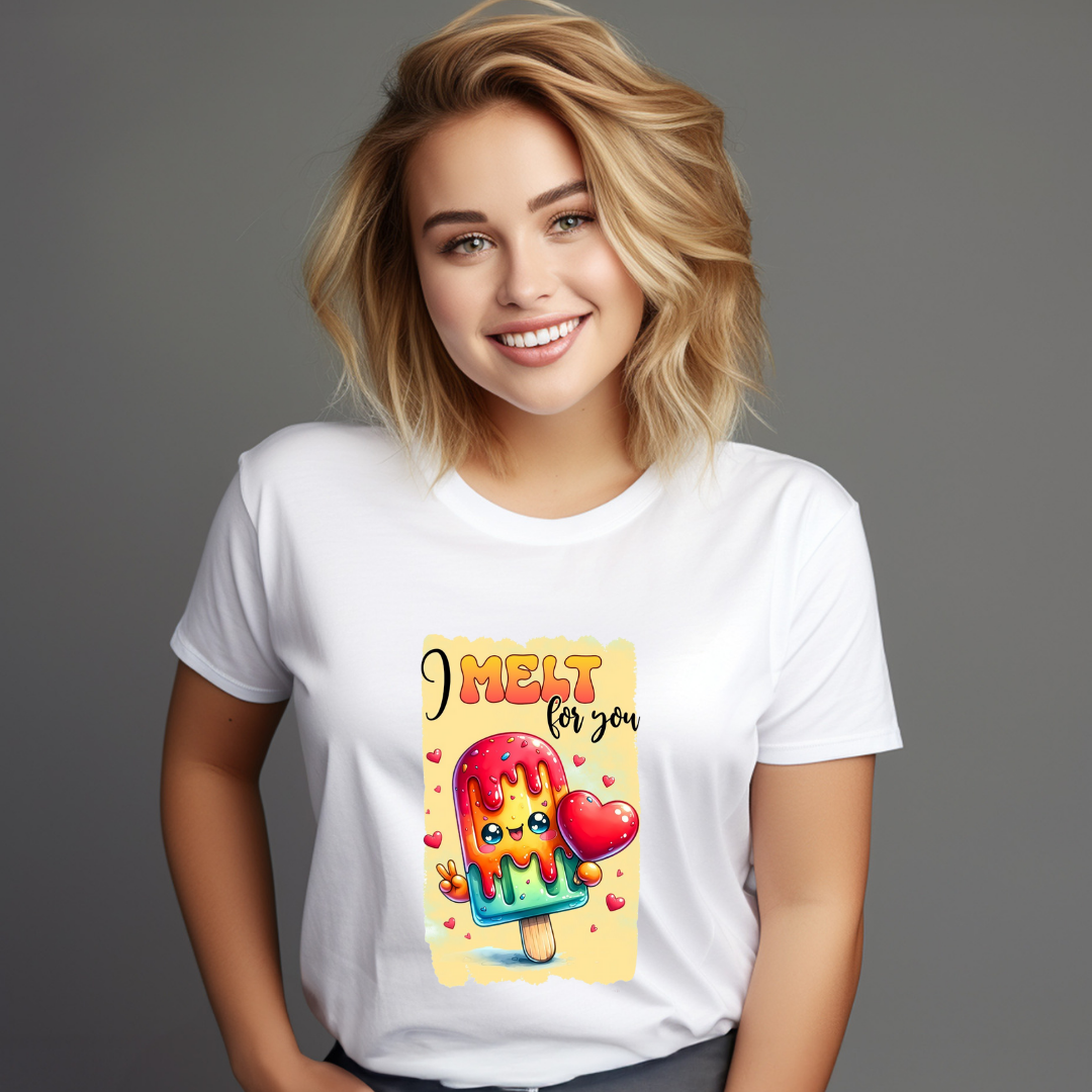Love That Melts Like Ice Cream - Vibe Wear T-Shirt, 100% Cotton