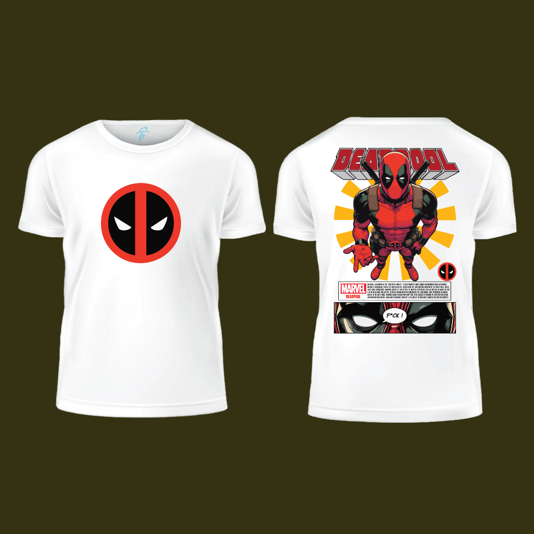 Deadpool Superhero T-Shirt  for Men & Women – Marvel Graphic Tee,  Comic Style Casual Cotton Top