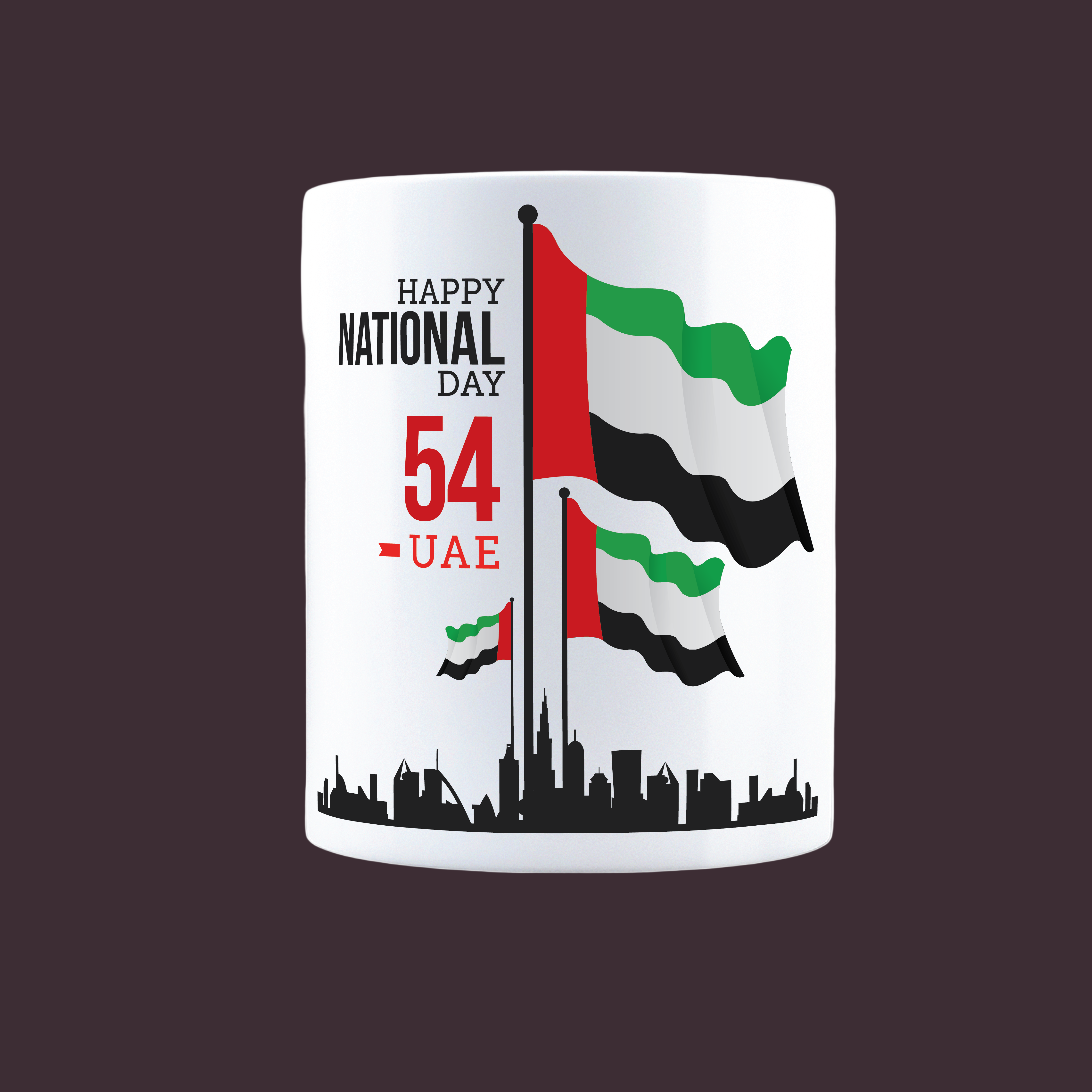 UAE National Day Celebration Vector illustration