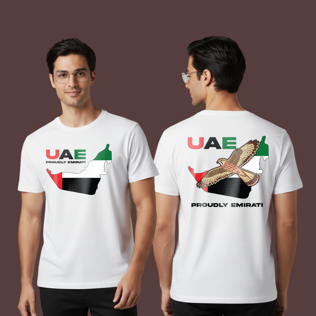Falcon Pride UAE Family Matching Tees – Proudly Emirati Flag Wear