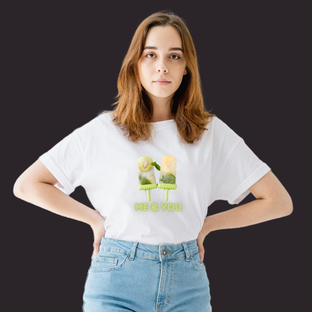 ME AND YOU SUMMER , T-Shirt, 100% Cotton, Summer Collection