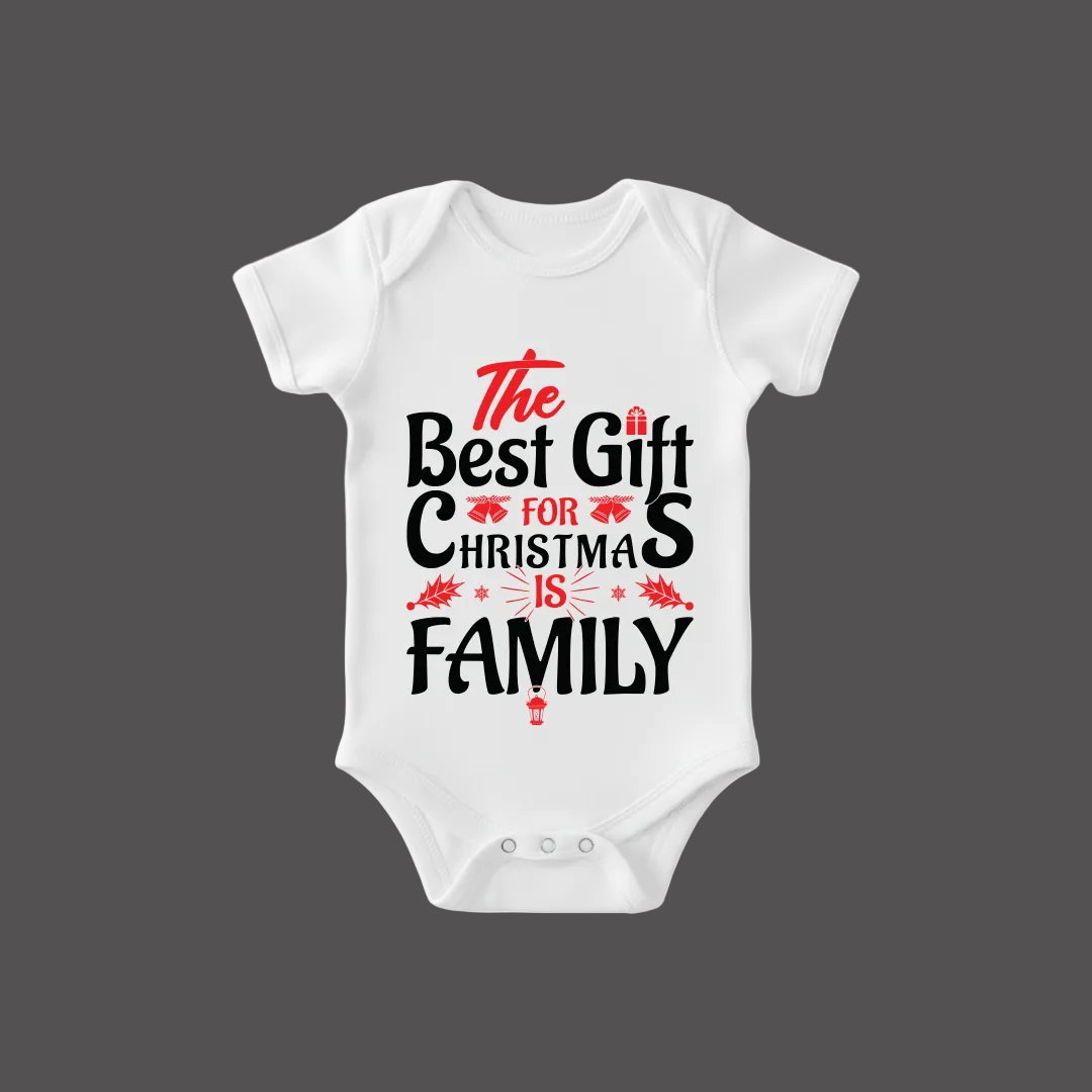 "The Best Gift for Christmas is Family" Coordinating Holiday Shirts for Adults  Kids & Rompers