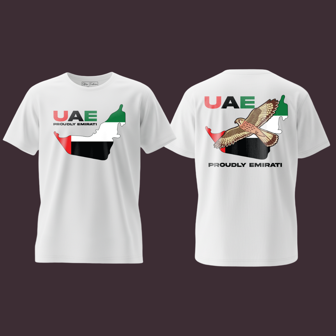 Falcon Pride UAE Family Matching Tees – Proudly Emirati Flag Wear