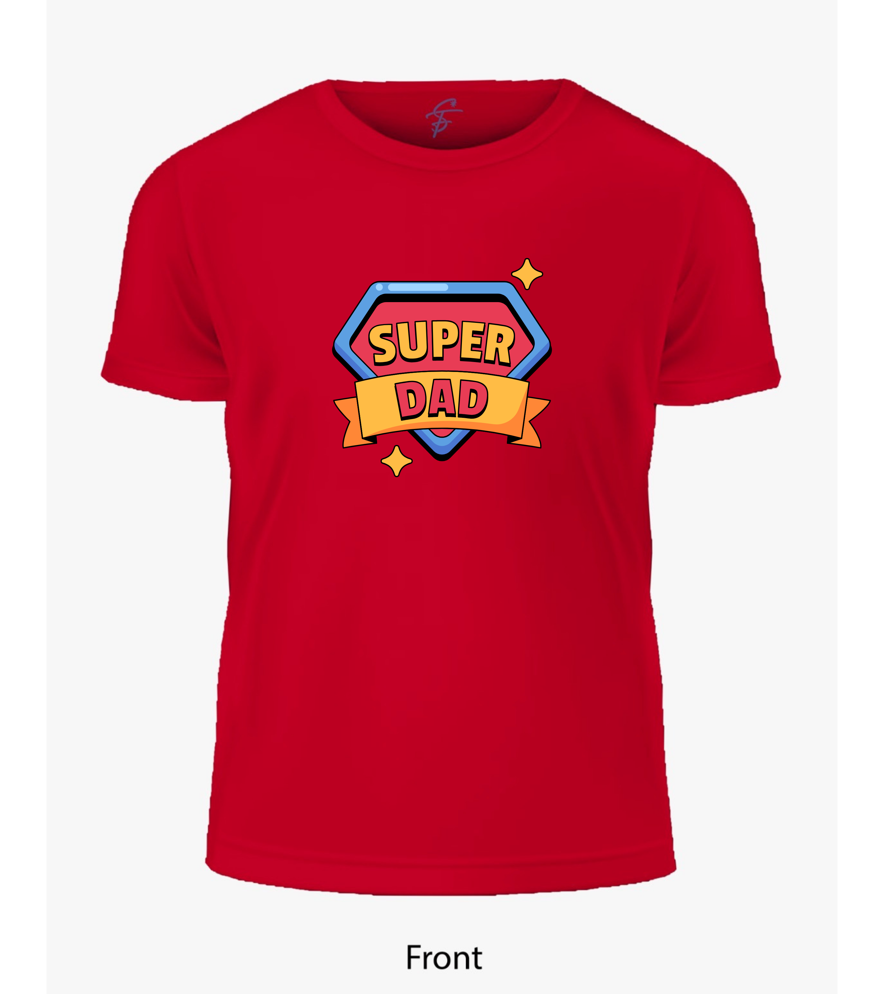 Super Dad Father's Day Graphic Printed T-Shirt | Premium Cotton Round Neck Tee for Men