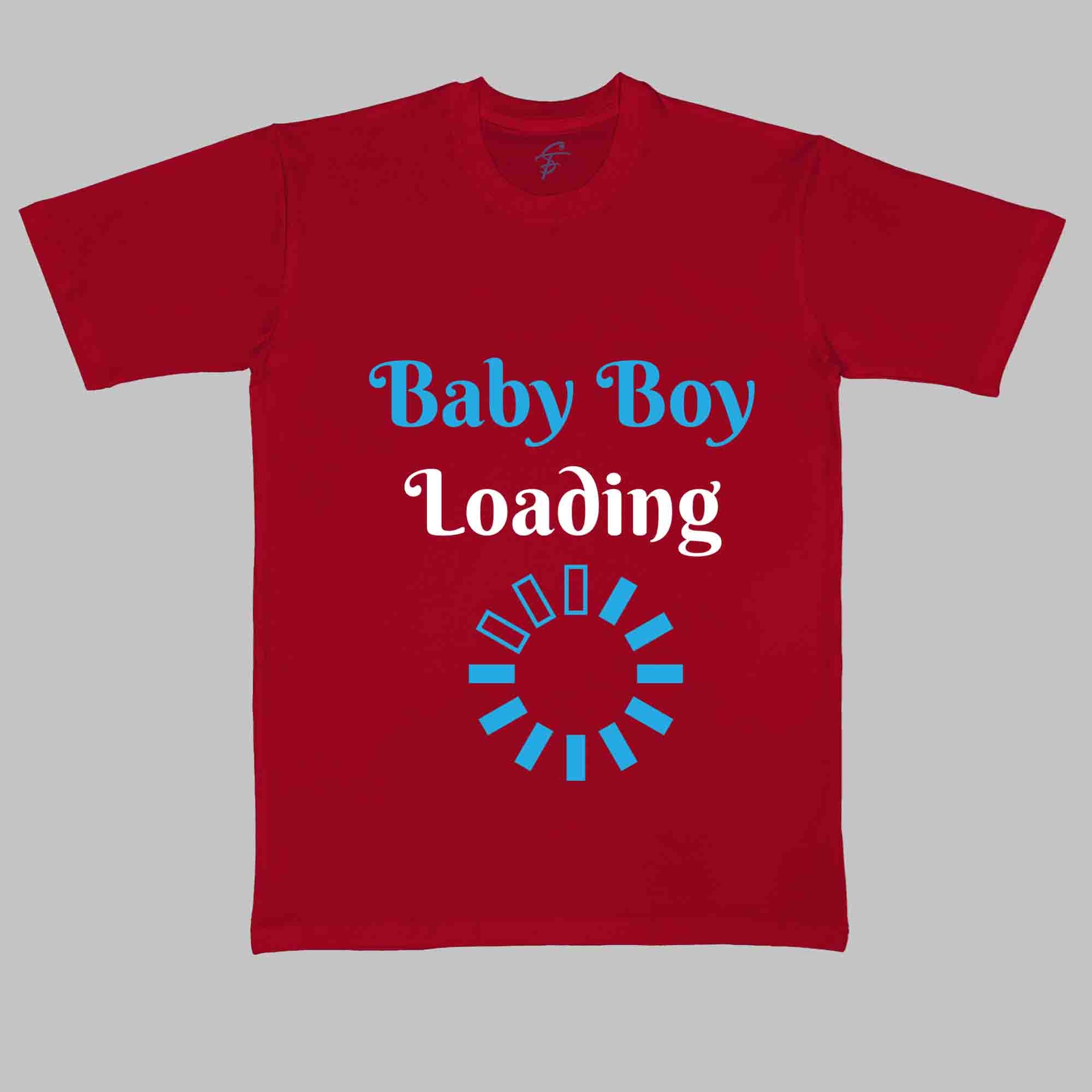 BABY BOY LOADING TSHIRT - Maternity