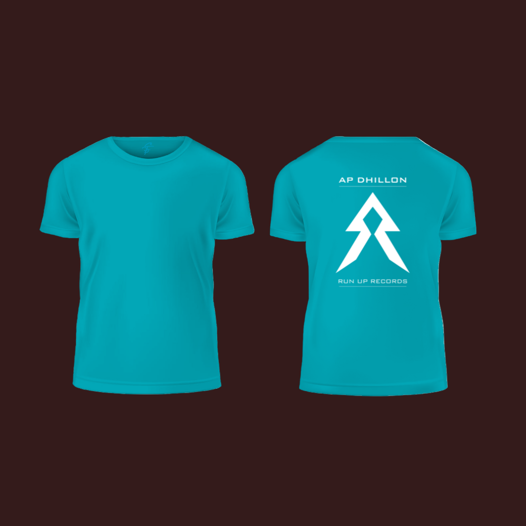 AP DHILLON, RUN UP RECORDS, T-Shirt, 100% Cotton