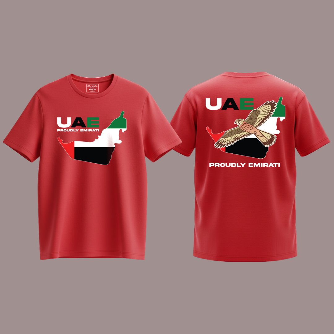 Falcon Pride UAE Family Matching Tees – Proudly Emirati Flag Wear