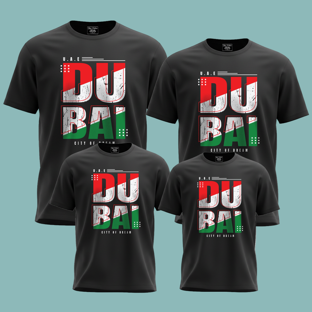 UAE Dubai City of Dreams Matching Family Tees – Souvenir Collection