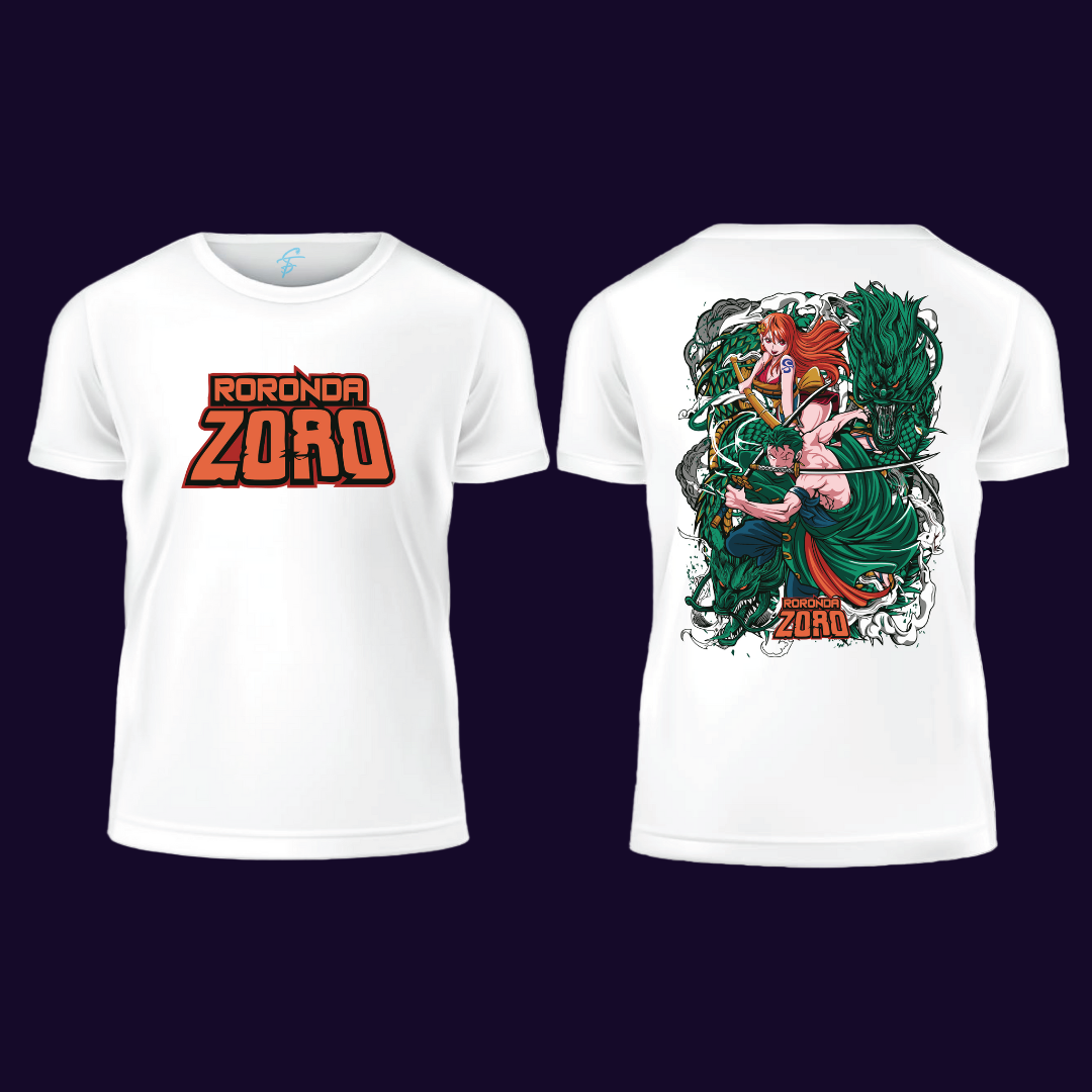 One Piece Roronoa Zoro T-Shirt  Anime Manga Sword Fighter  Tee - Japanese Fan Gift