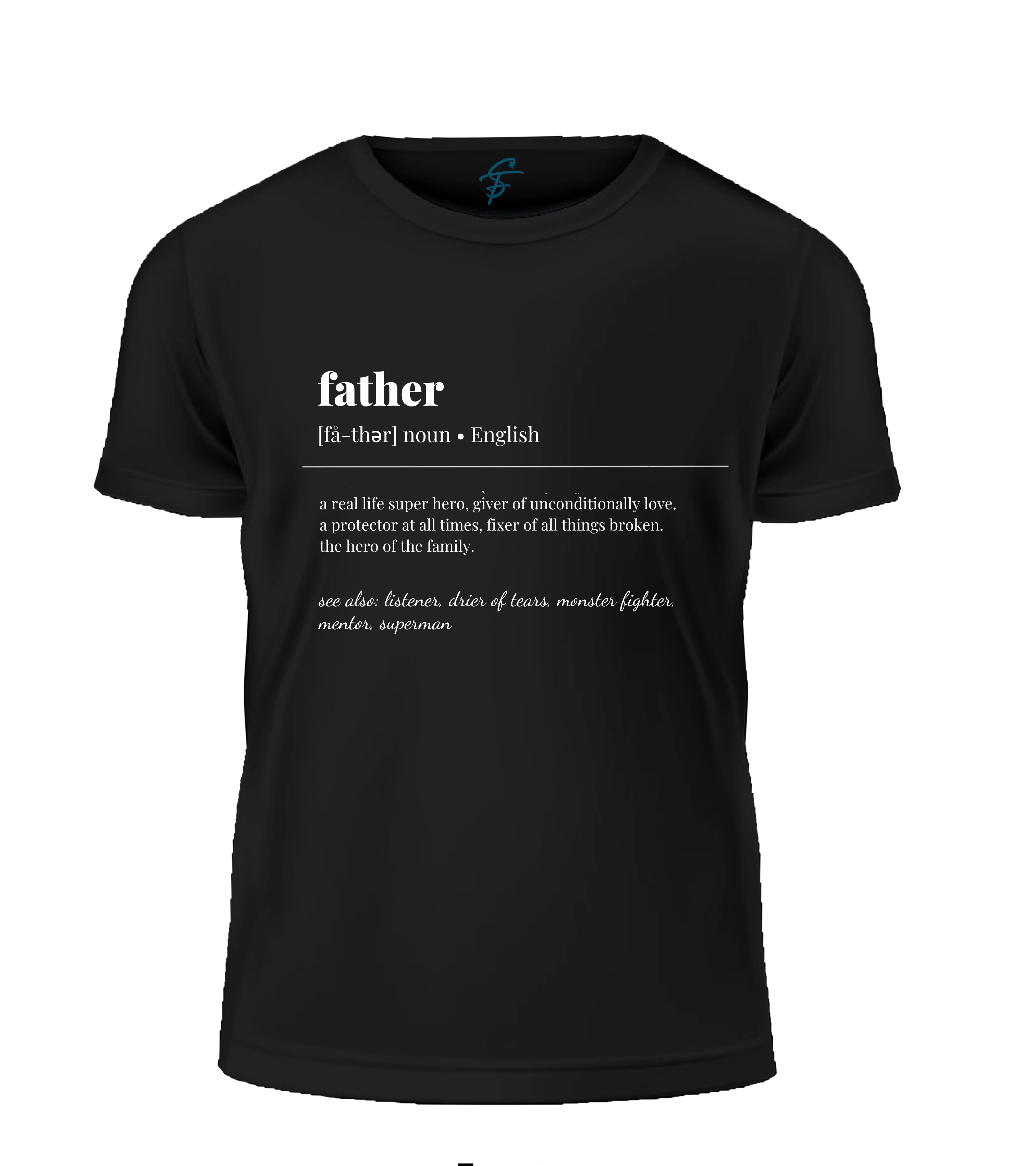 Father Definition Graphic Printed T-Shirt for Men | Minimalist Father's Day Premium Cotton Tee
