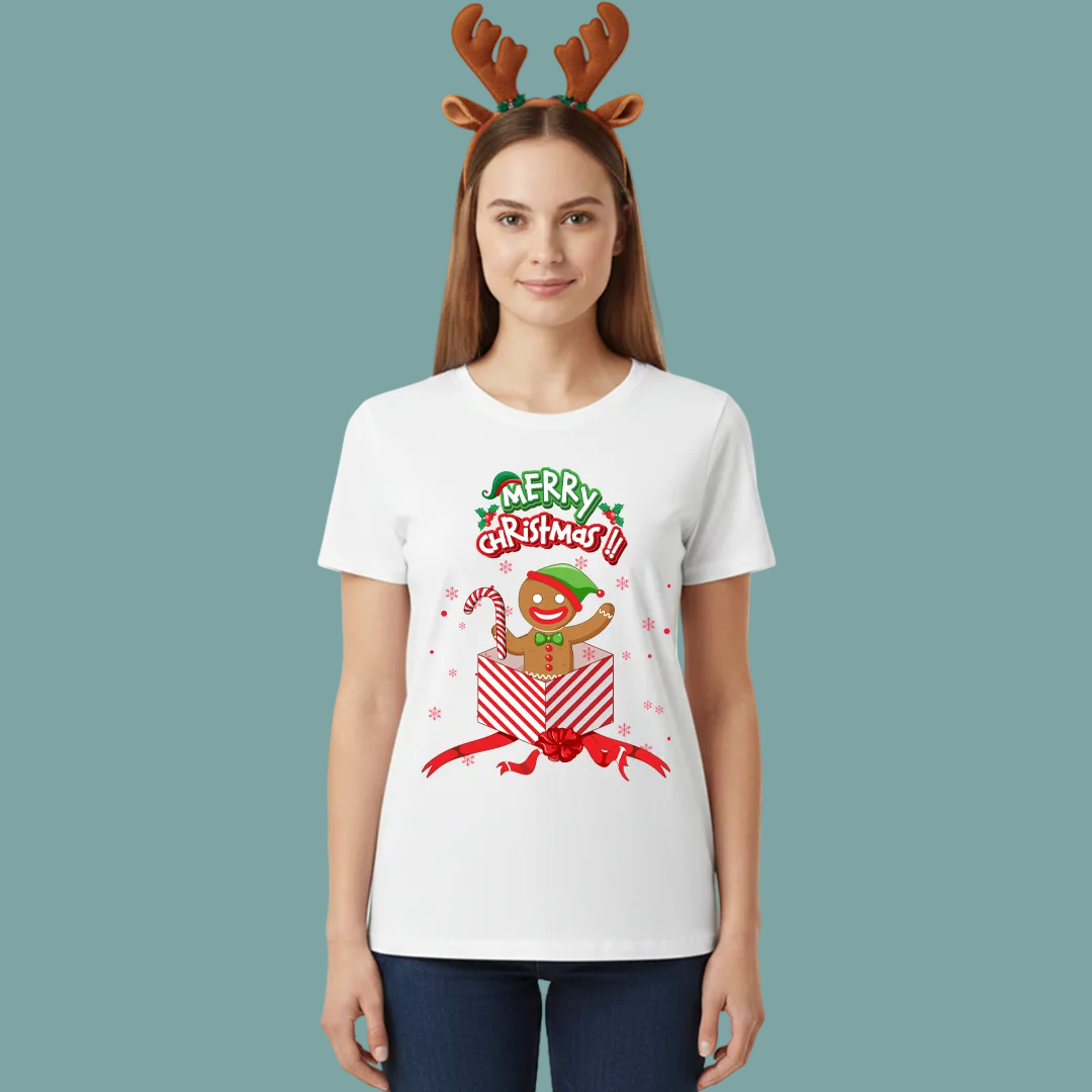 Family Christmas Squad Shirts  Matching Ginger Bread Holiday Tees for Family Photos & Christmas Morning