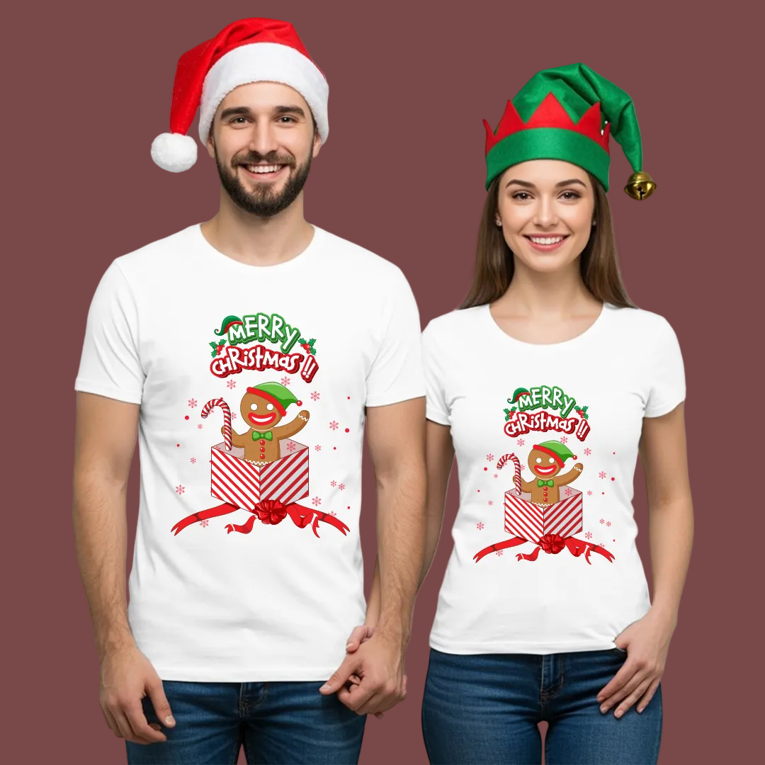 Family Christmas Squad Shirts  Matching Ginger Bread Holiday Tees for Family Photos & Christmas Morning