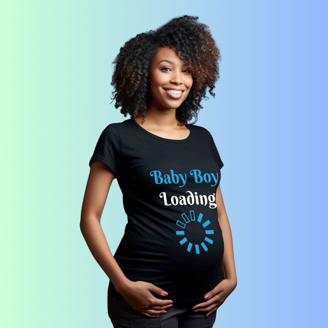 BABY BOY LOADING TSHIRT - Maternity