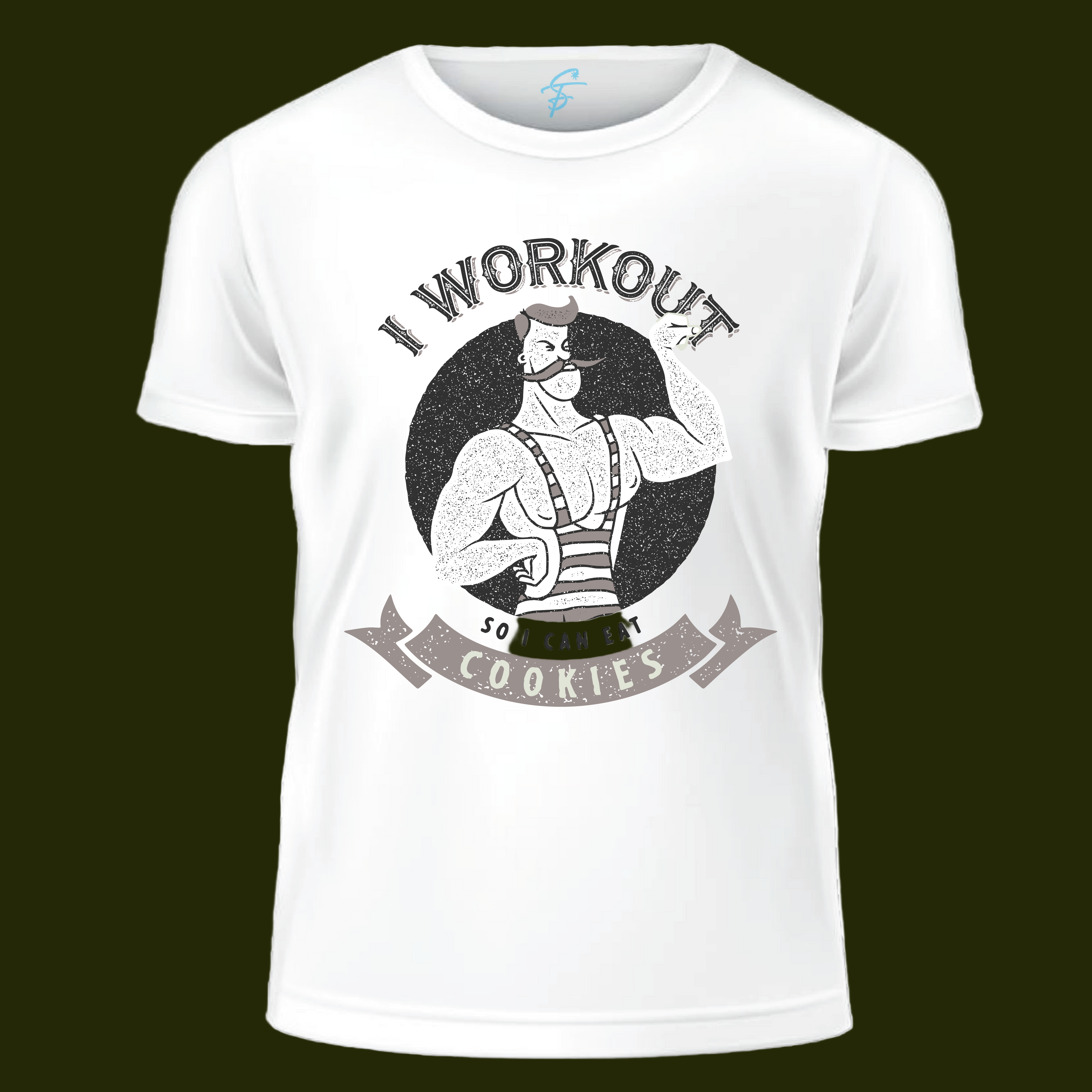 Funny Workout T-Shirt, Gym Tee,  Fitness Motivation, Cookies T-Shirt,  Humor, Gag Gift, Gym Quote, Graphic.