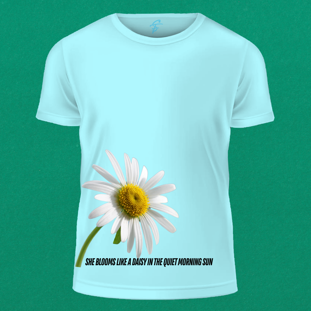 FLOWER SUMMER, T-Shirt, 100% Cotton, Short Sleeve, Summer Collection