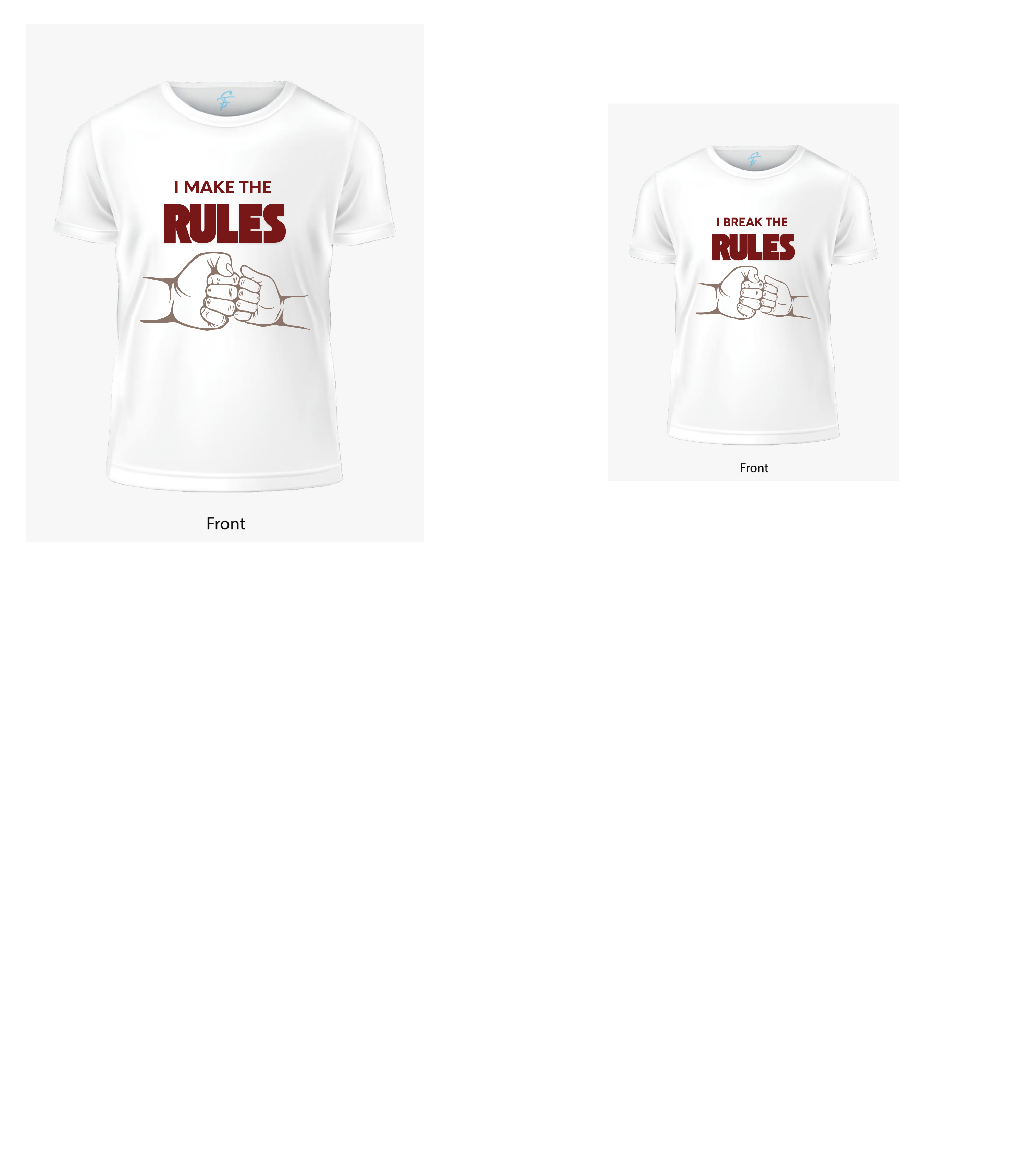 I Break The Rules Kids T-Shirt | Funny Father Son Matching Graphic Tee