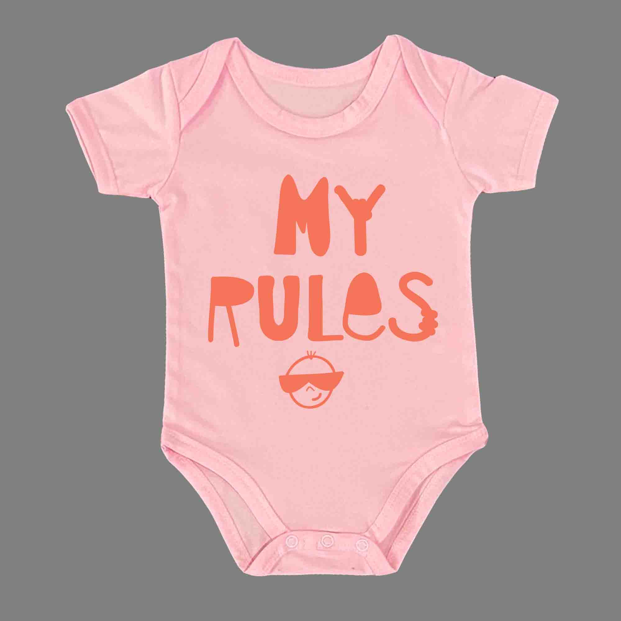 MY RULES BABY ROMPER - Infant Tees