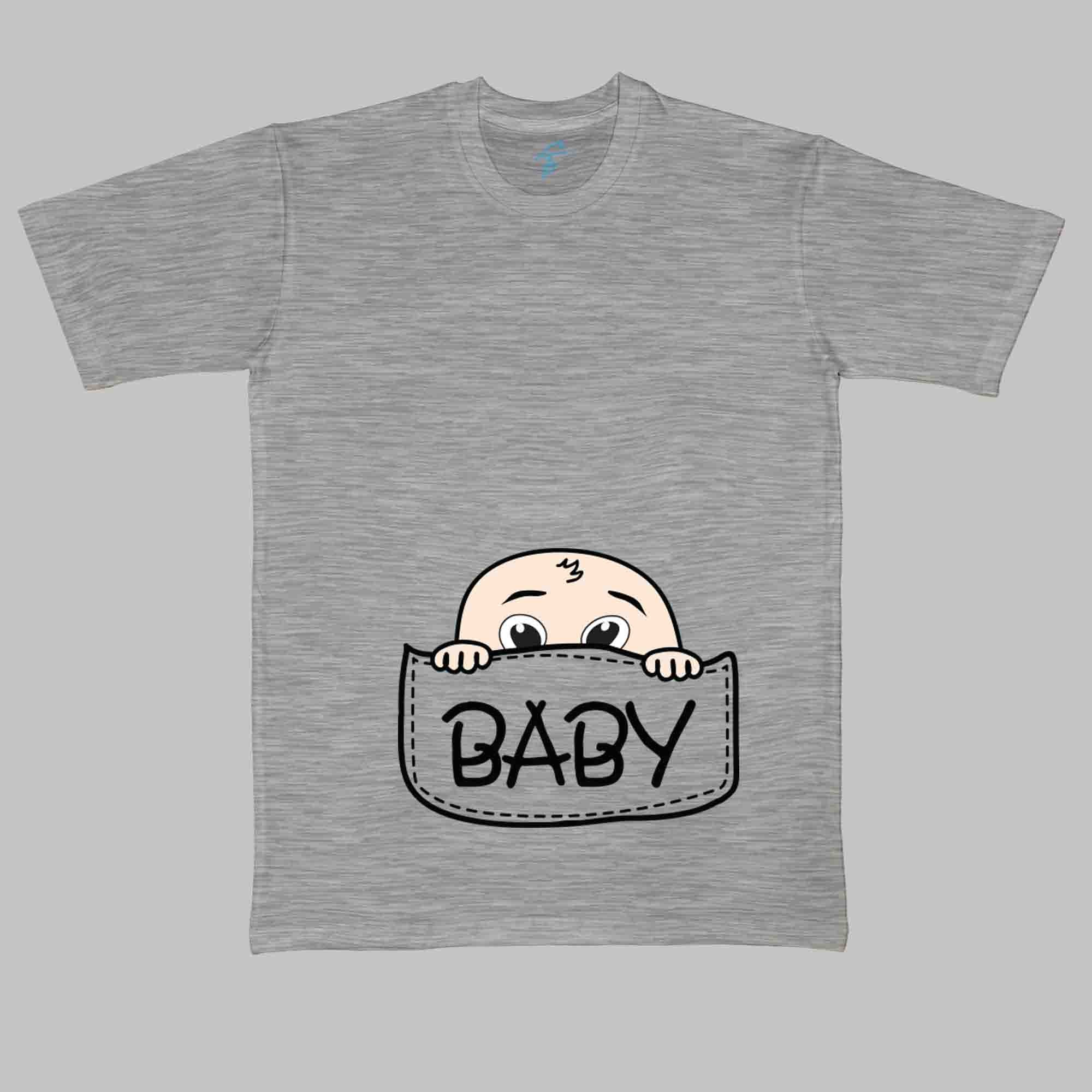 BABY POUCH TSHIRT - Pregnancy Tees - Sitara Fashions