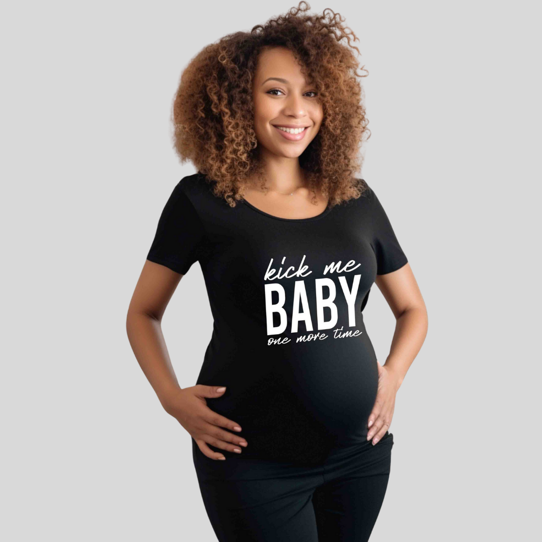 KICK ME BABY TSHIRT - Maternity