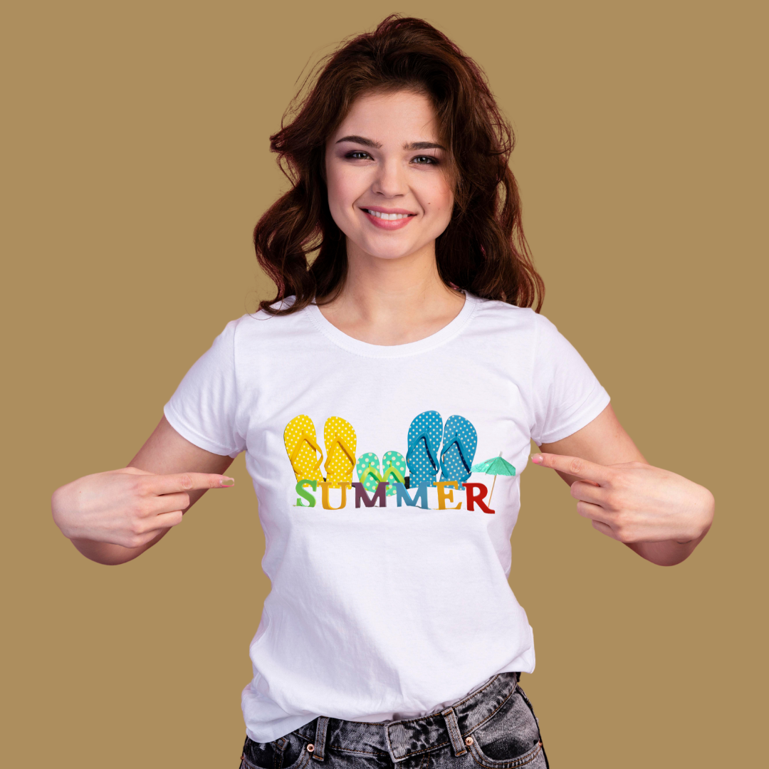 SUMMER SLIPPER, T-Shirt, 100% Cotton, Summer Collection