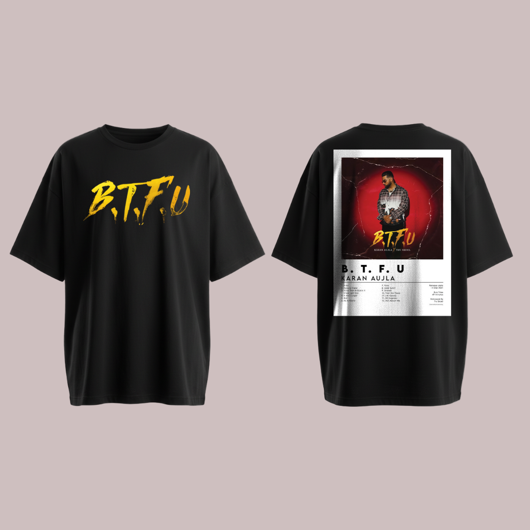B.T.F.U T-shirt with Karan Aujla Graphic Print