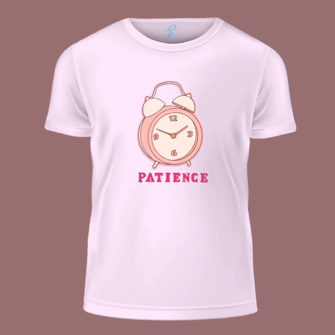 PROGRESS TAKES PATIENCE, T-Shirt, 100% Cotton