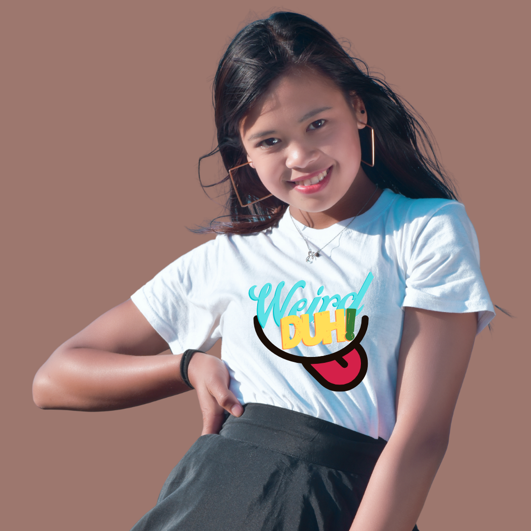 WEIRD DUH- Vibe Wear T-Shirt, 100% Cotton