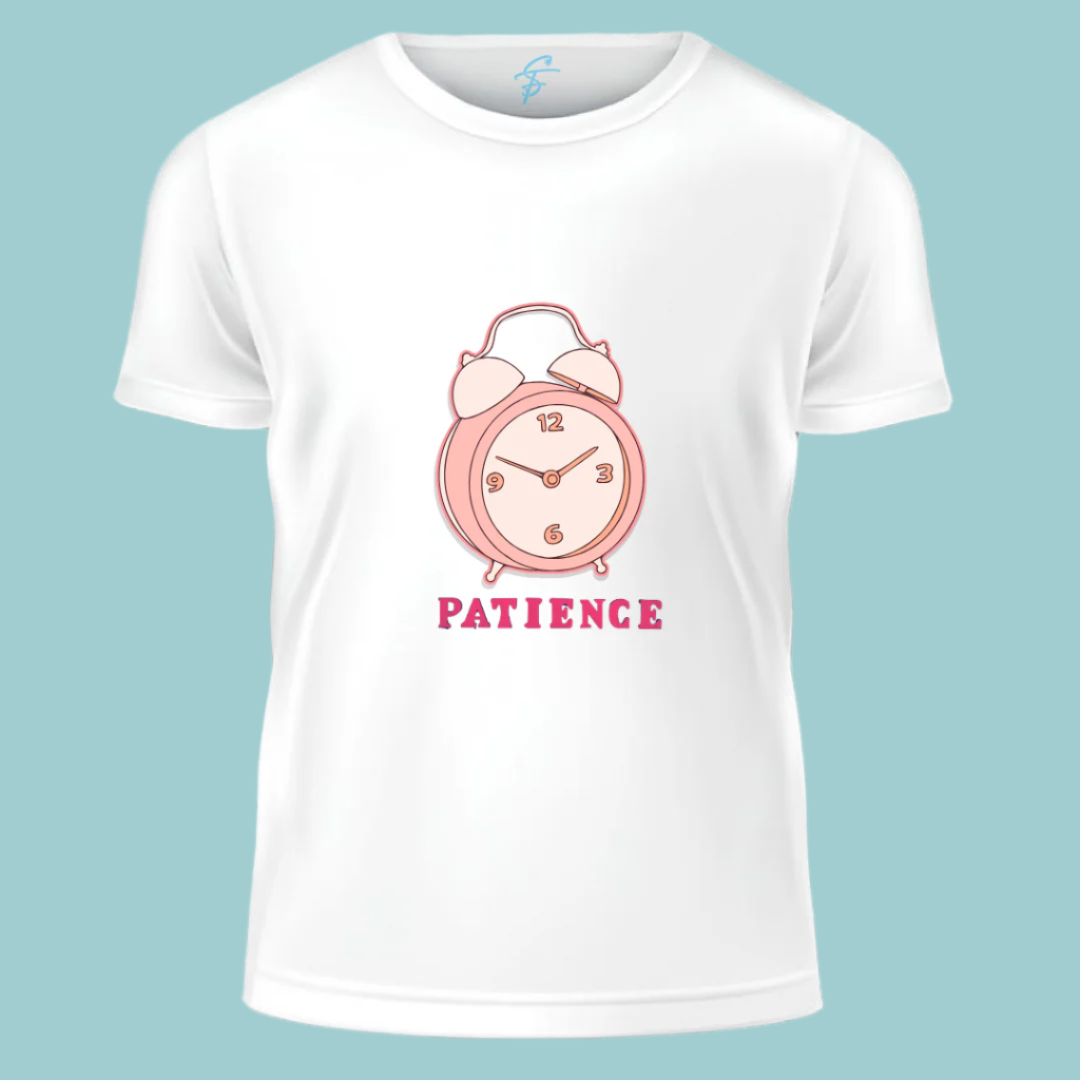PROGRESS TAKES PATIENCE, T-Shirt, 100% Cotton