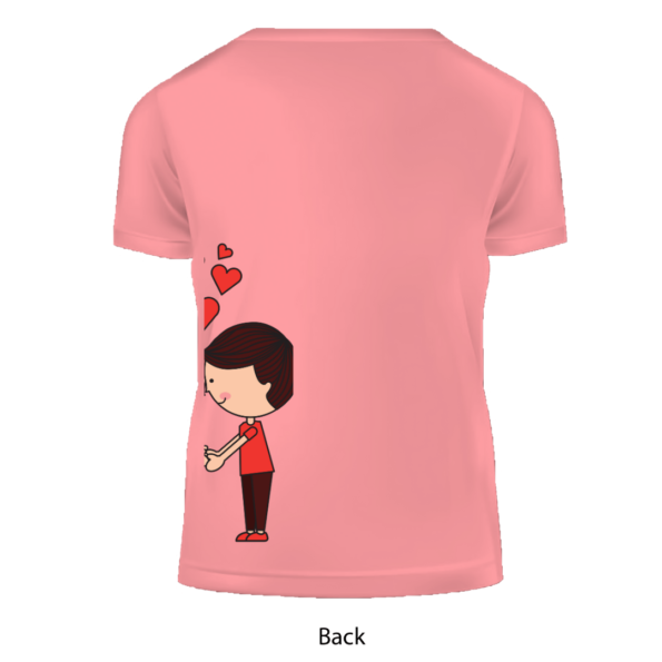 Cartoon Love Design, Set of 2 PCS – Couple Tshirt for Couples
