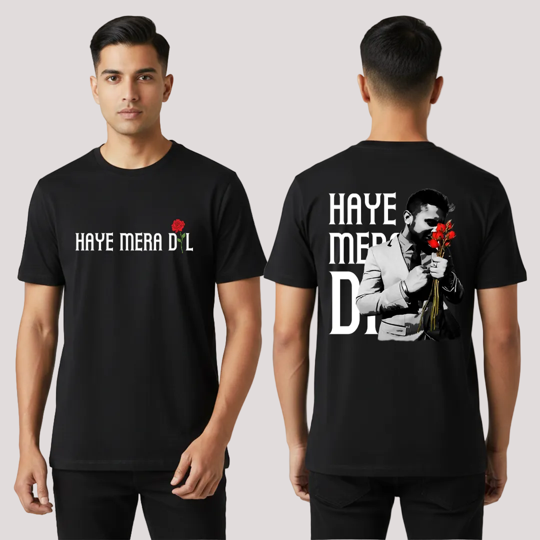 Haye Mera Dil Graphic Tee | Honey Singh Nostalgia Round Neck T-Shirt