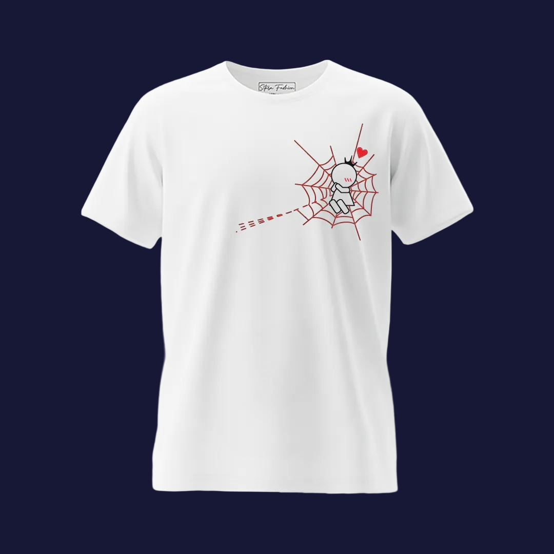 Spiderman & Mary Jane Inspired Couple T-Shirts | Cute Superhero Web of Love Matching Tees