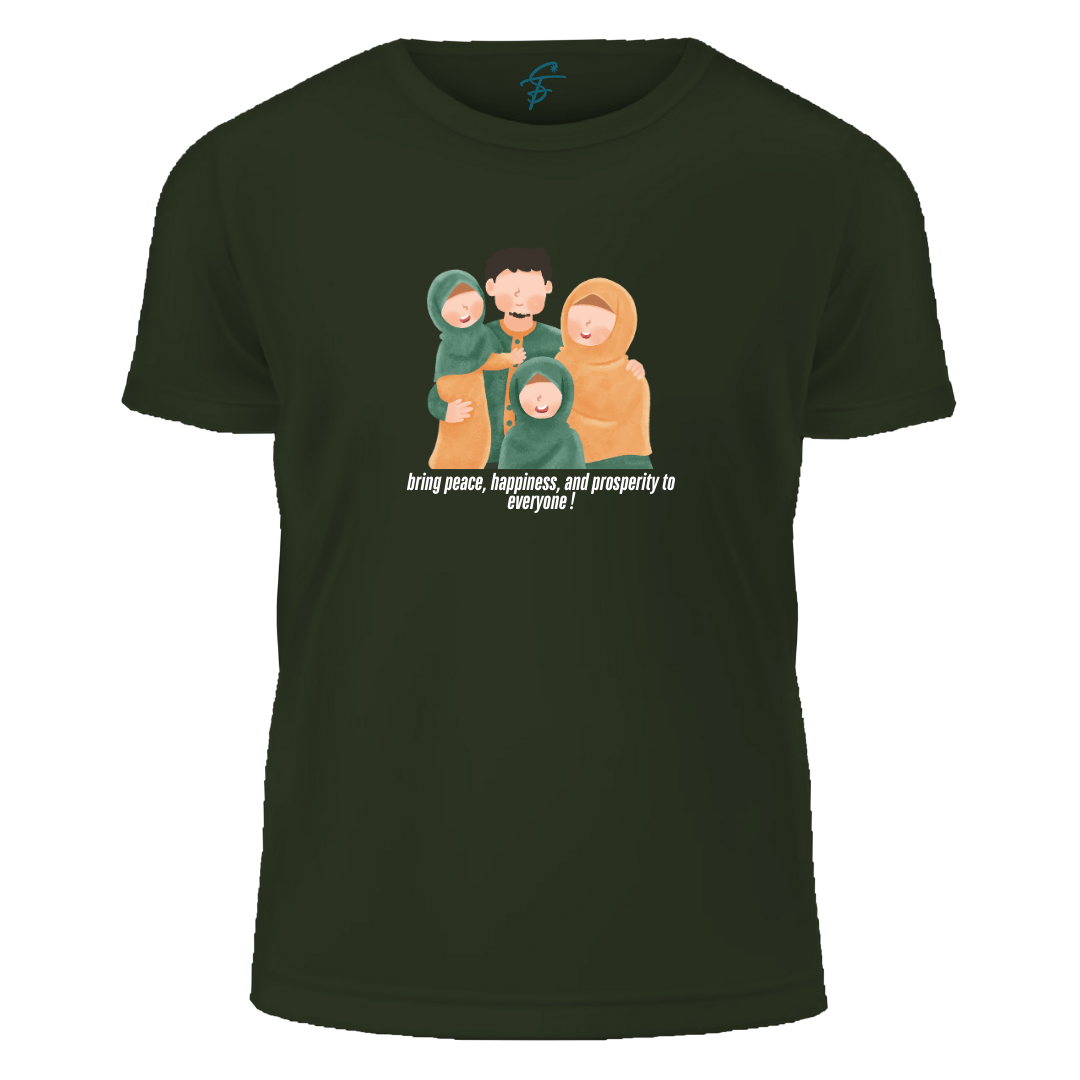 Inspirational Ramadan T-Shirt with Peace Message, 100% Cotton, Unisex