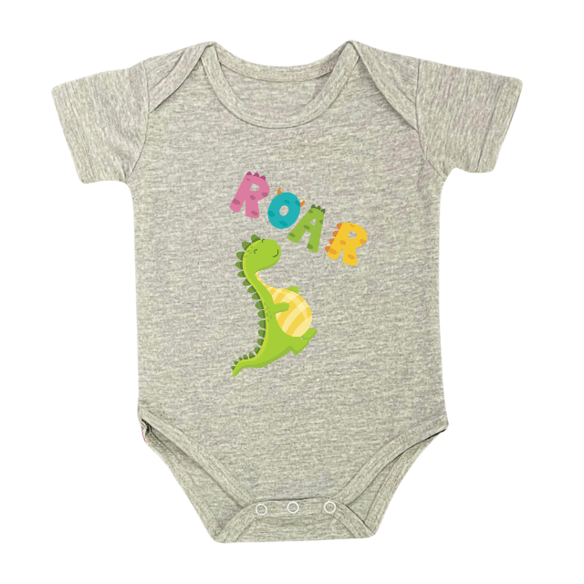 Roar Dino Kids Romper – Cute Dinosaur Design – Infant Tees