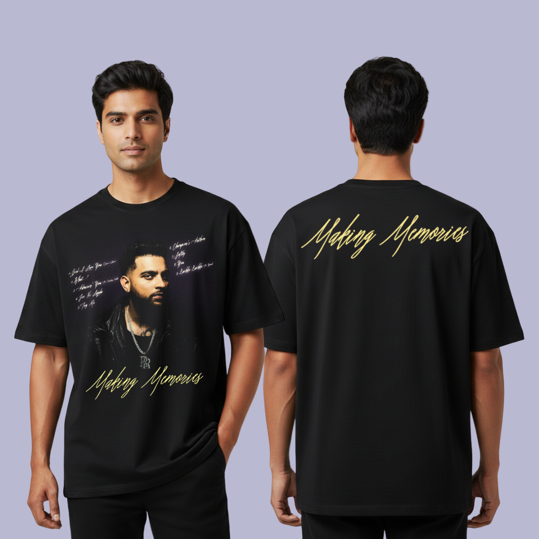 Making Memories Karan Aujla Black T-shirt