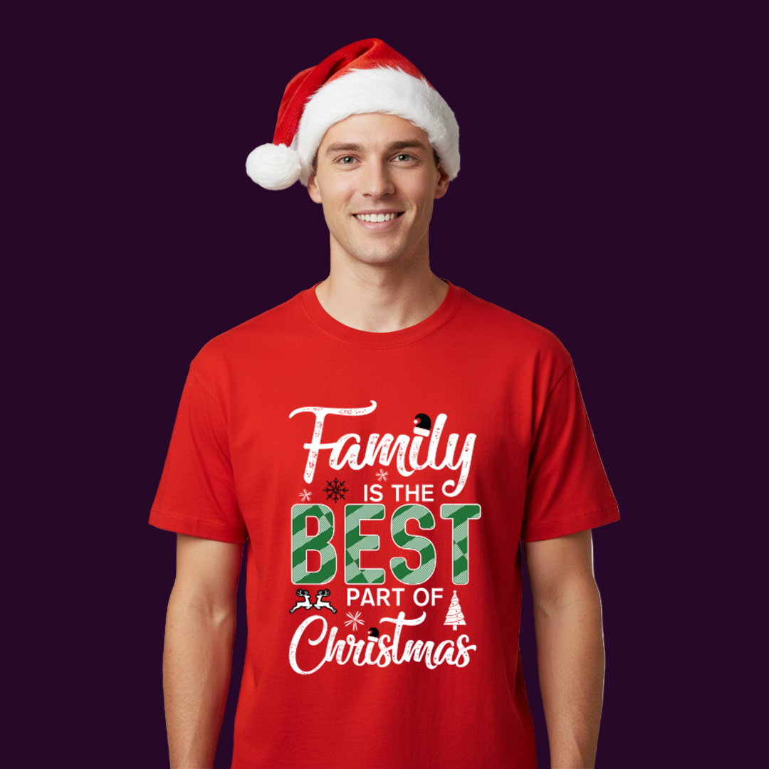 Christmas Family T-shirt - Family is the best part of Christmas - family tees - Christmas t-shirt Matching family outfit