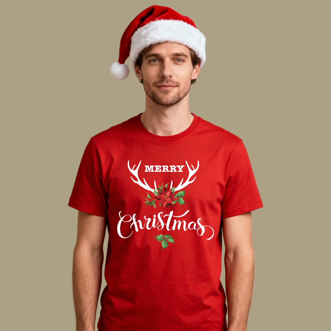 Merry Christmas Tees - Reindeer Christmas T-shirts Matching Family outfit