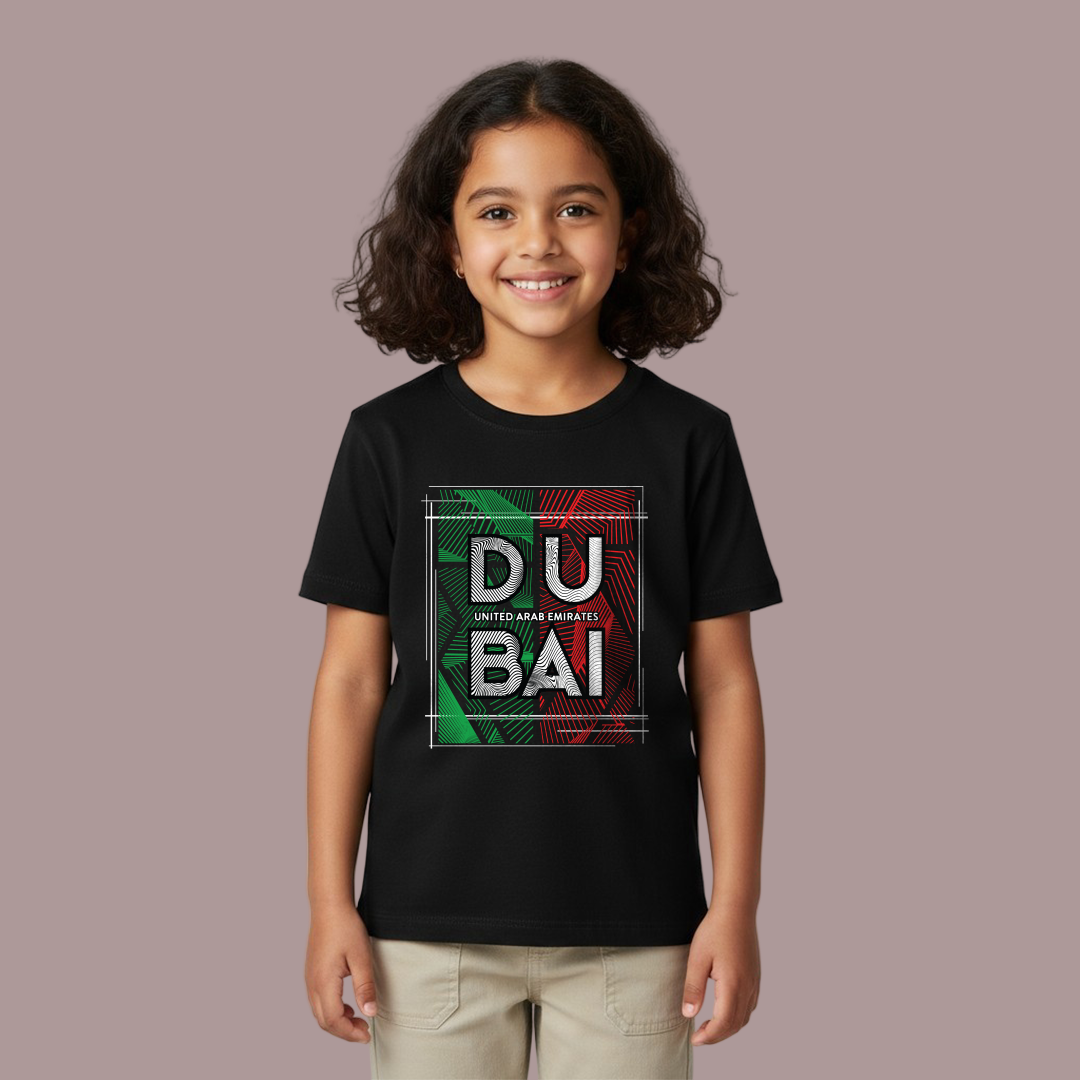 Dubai United Arab Emirates Flag Twinning Tees – Souvenir Edition