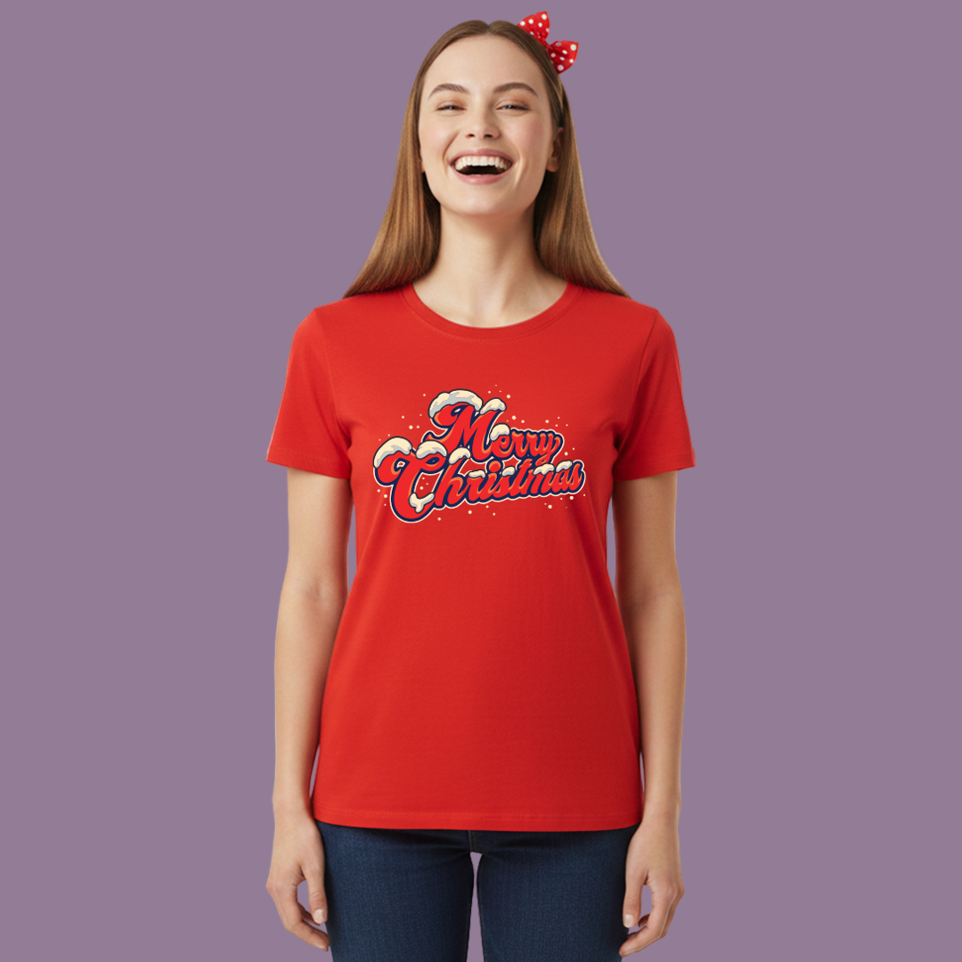 Snow-Top Merry Christmas Matching  T-Shirts | Christmas T-shirts |