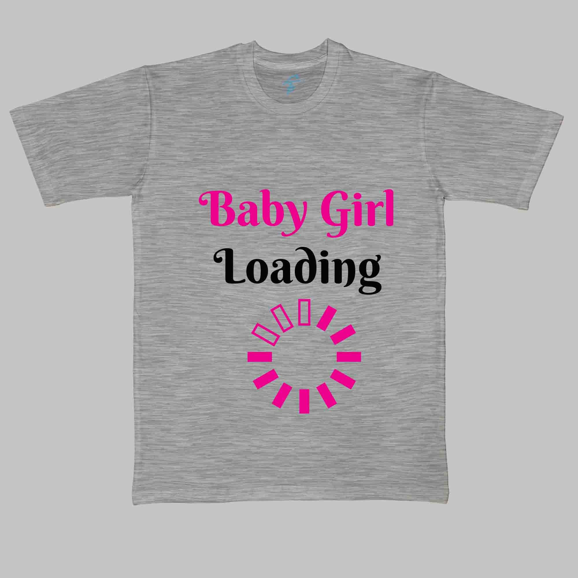BABY GIRL LOADING TSHIRT - Maternity