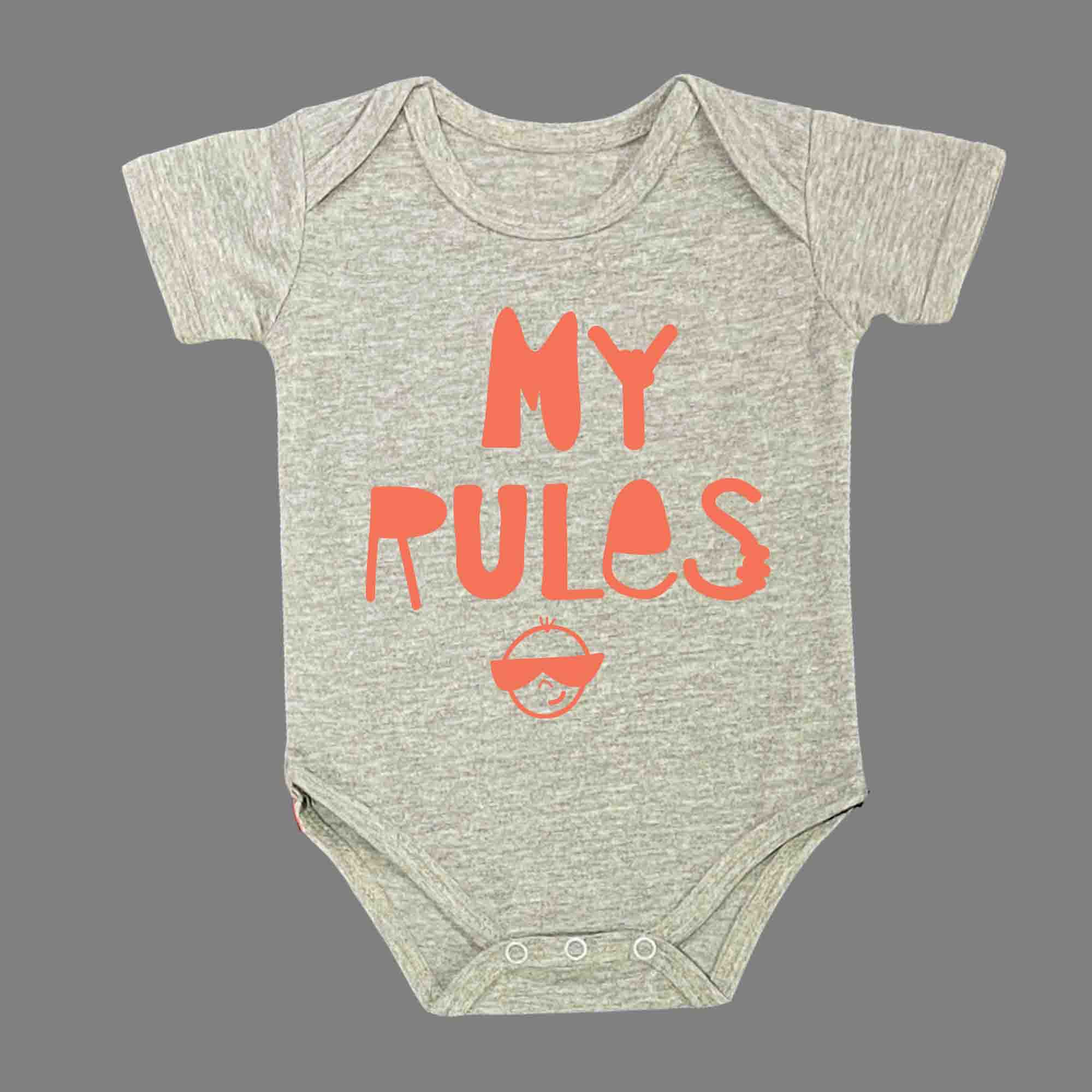 MY RULES BABY ROMPER - Infant Tees