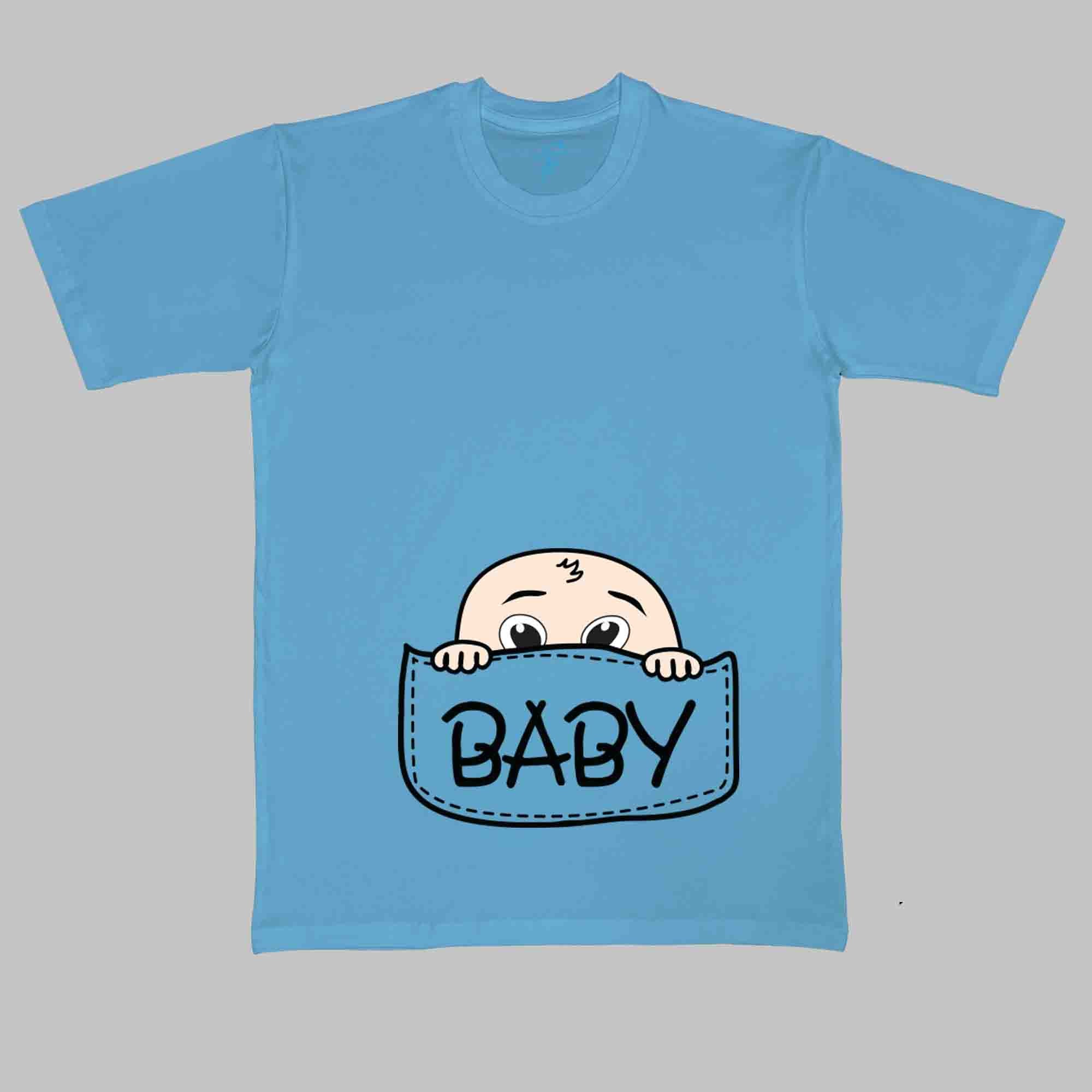 BABY POUCH TSHIRT - Pregnancy Tees - Sitara Fashions