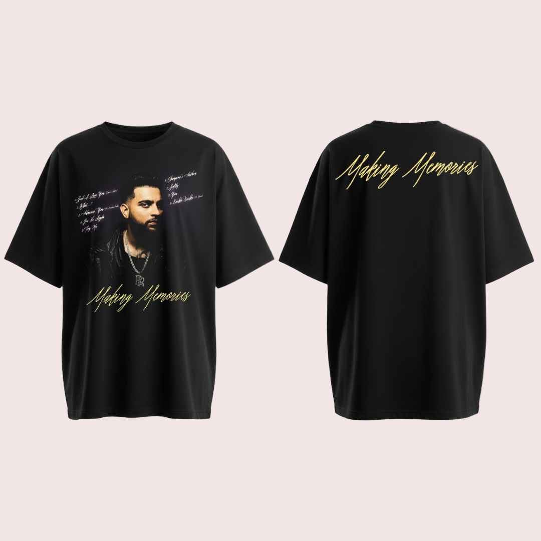 Making Memories Karan Aujla Black T-shirt