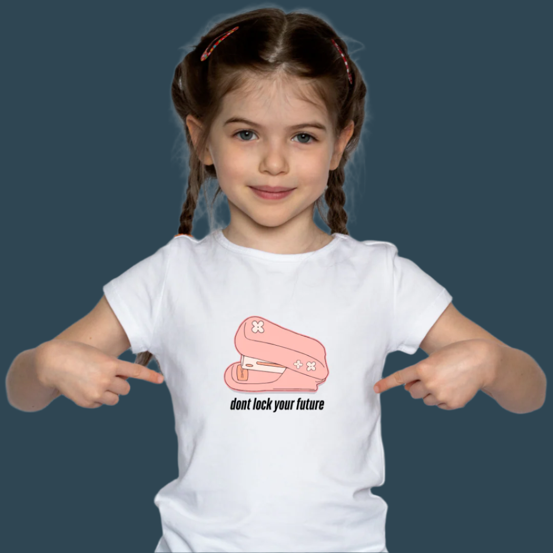 DONT LUCK YOUR FUTURE, T-Shirt,100% Cotton