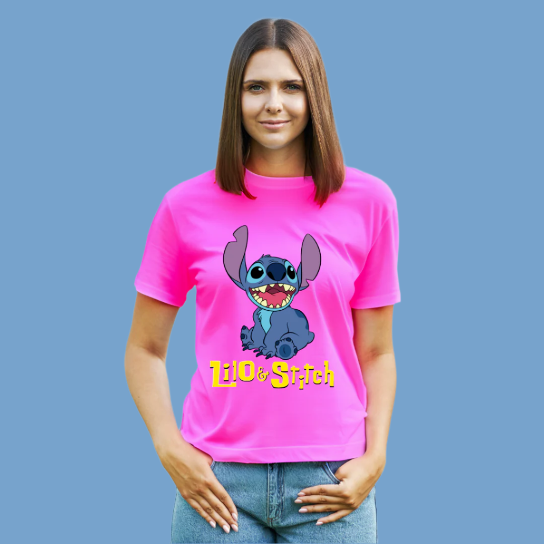 Lio and Stitch - Vibe Wear T-Shirt, 100% Cotton